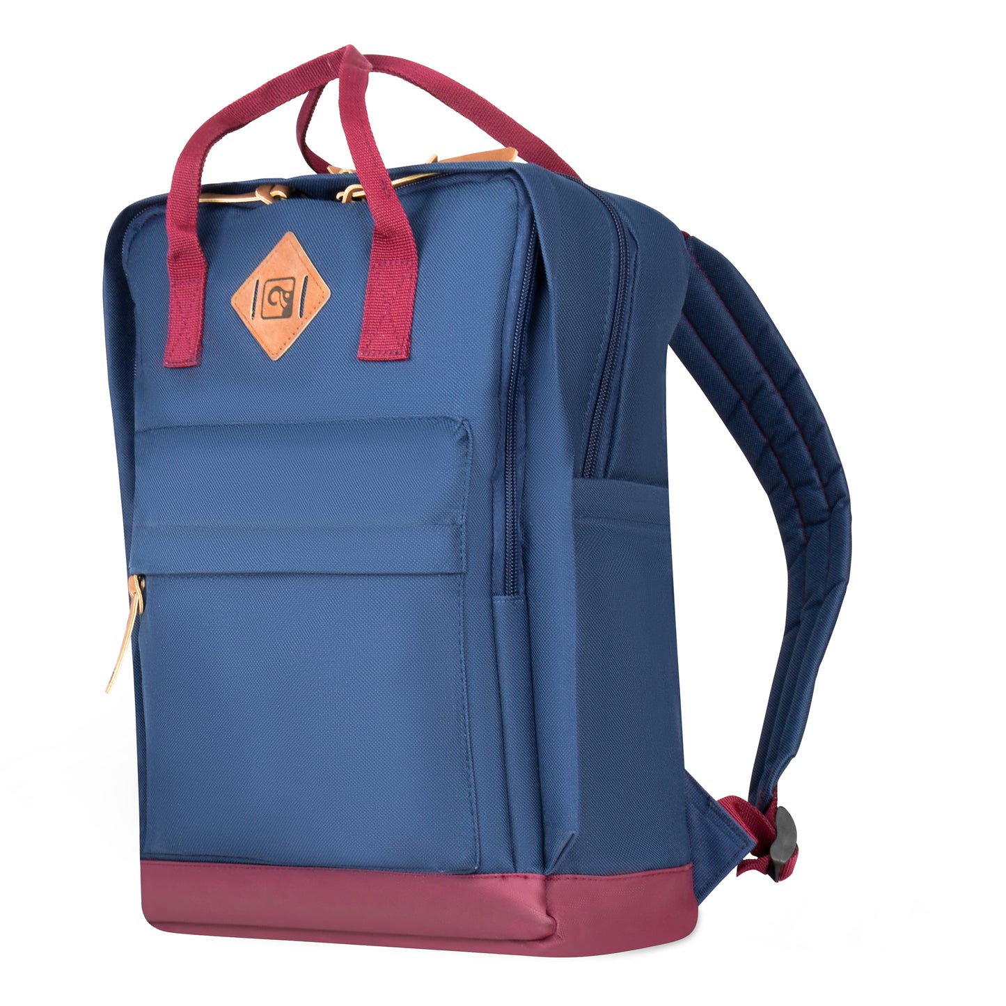 14" Blue / Red Multi Pocket Backpack