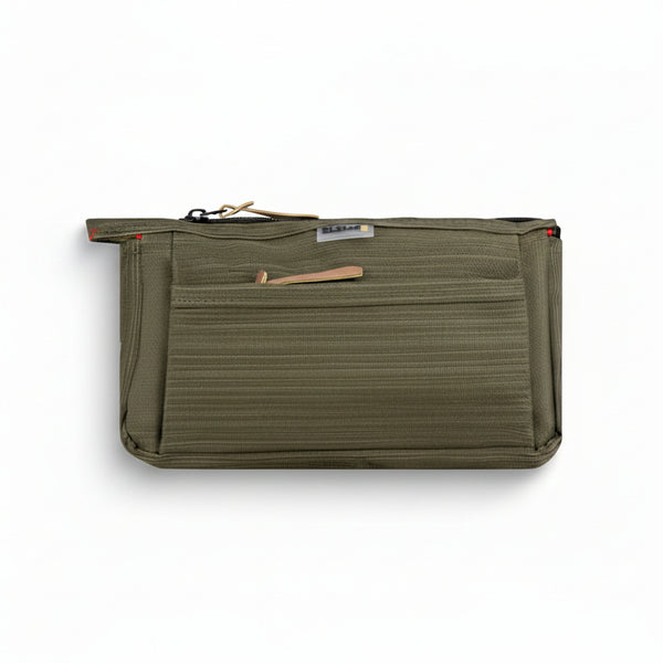 Khaki Green Multi Pocket Pencil Case