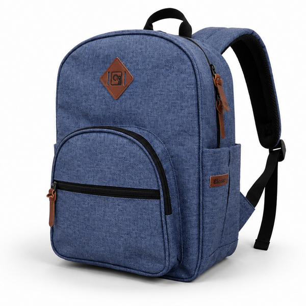14" Blue Denim Backpack