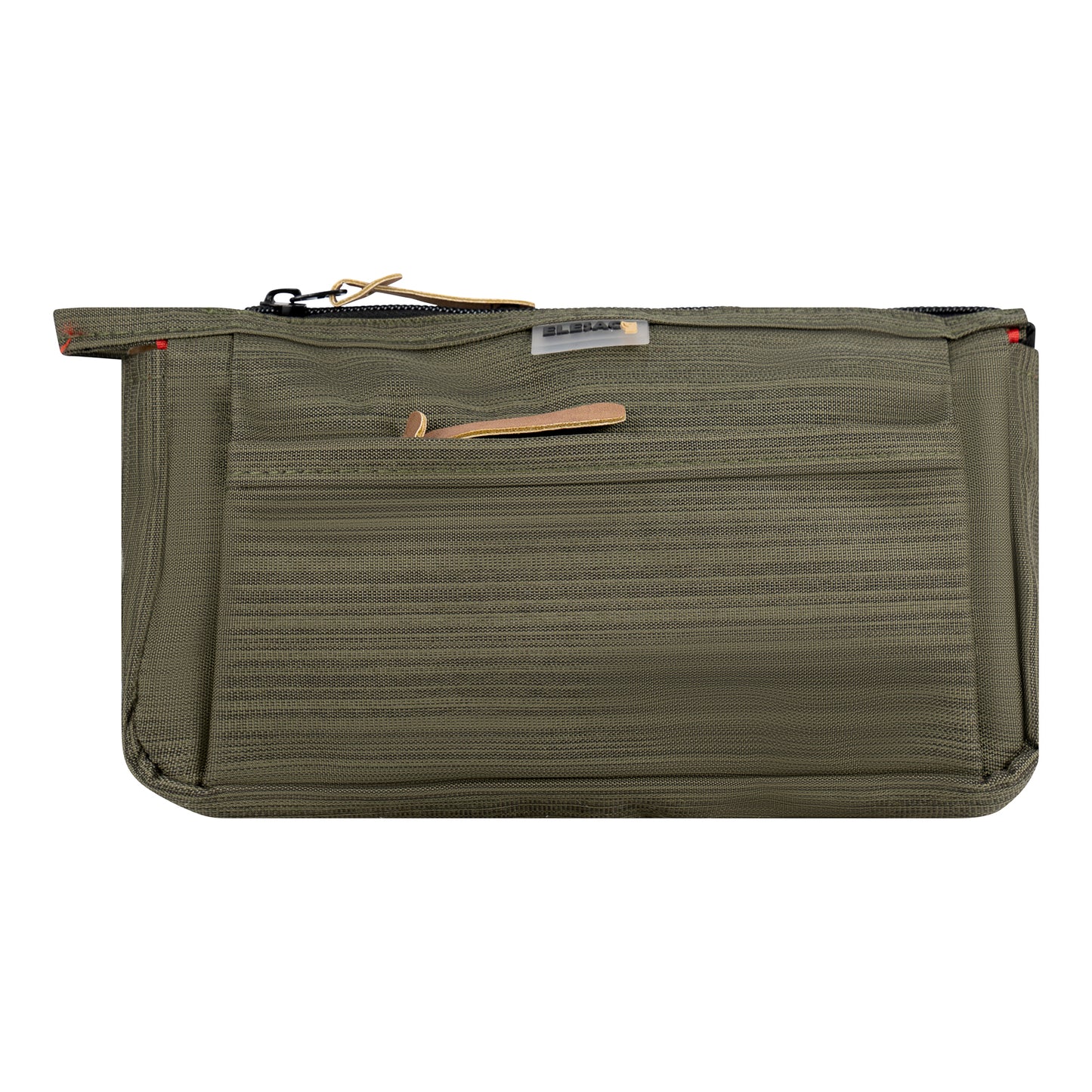 Khaki Green Multi Pocket Pencil Case