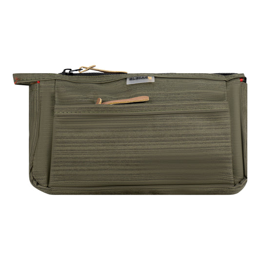 Khaki Green Multi Pocket Pencil Case