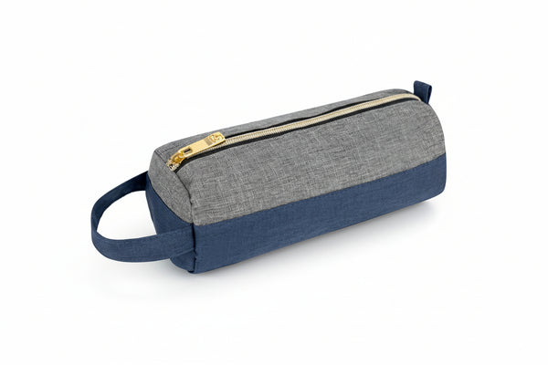 Blue Grey Cube Pencil Case