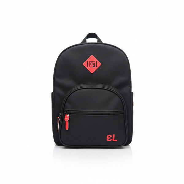 14" Jet Black / Red Backpack