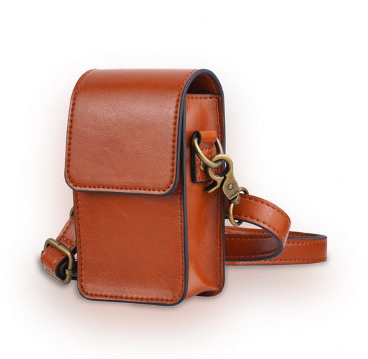 Luggage Brown Crossbody Bag